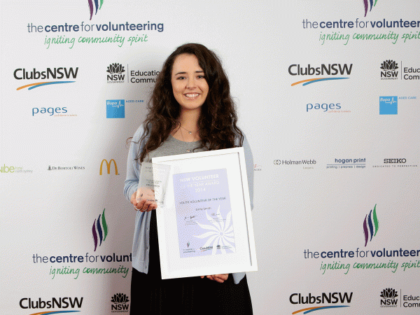 2014 NSW Youth Volunteer of the Year is Emily Smith