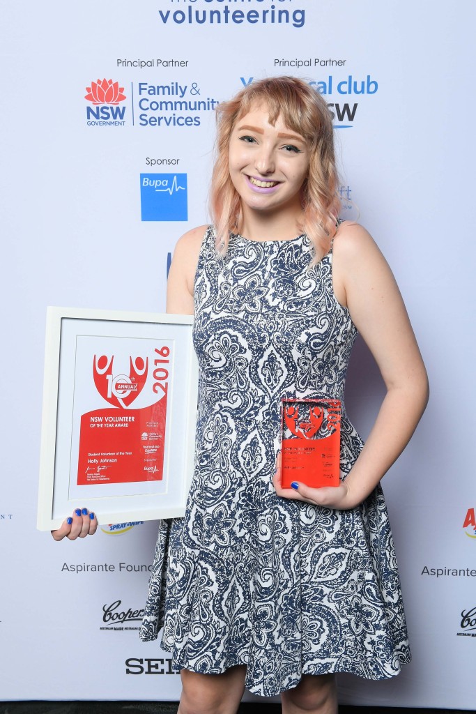 Holly Johnson, NSW-Student Volunteer of the Year