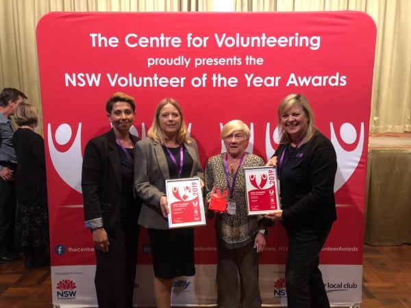 Outstanding volunteers from Central Sydney heading to the 2019 NSW Volunteer of the Year Awards final!
