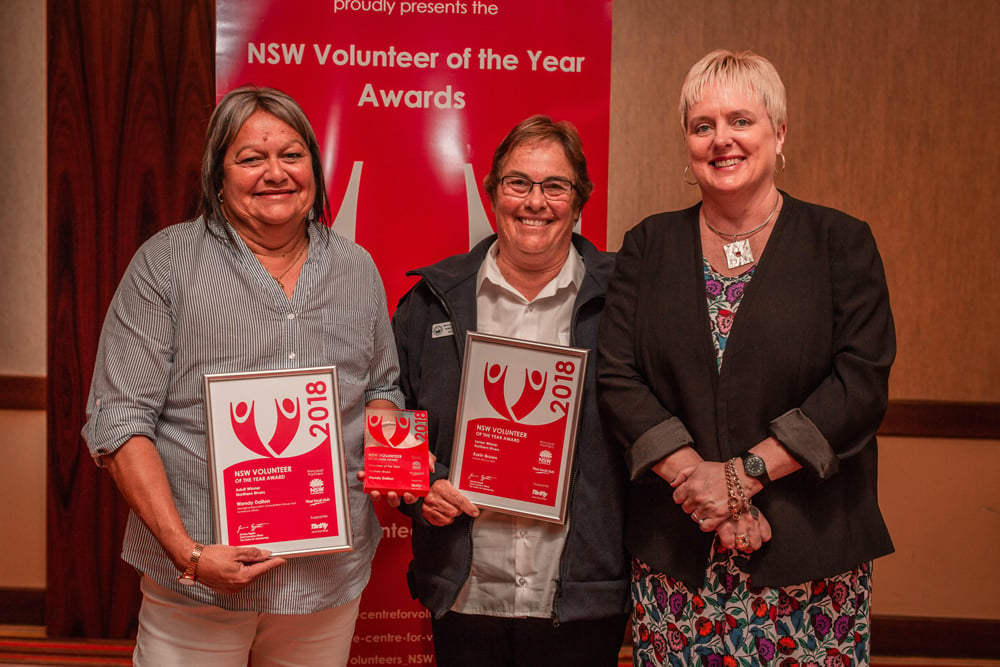 Northern-Rivers-winners-Wendy-Dalton-Karin-Brown-and-Gemma-Rygate-Centre-for-Volunteering-CEOsmaller