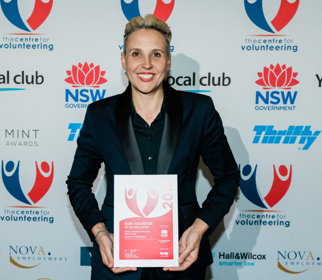 Tammy Callaghan: Sydney City finalist for 2018 NSW Adult Volunteer of the Year