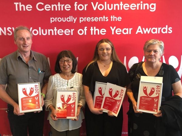 Illawarra’s outstanding volunteers off to 2019 NSW Volunteer of the Year Awards final.