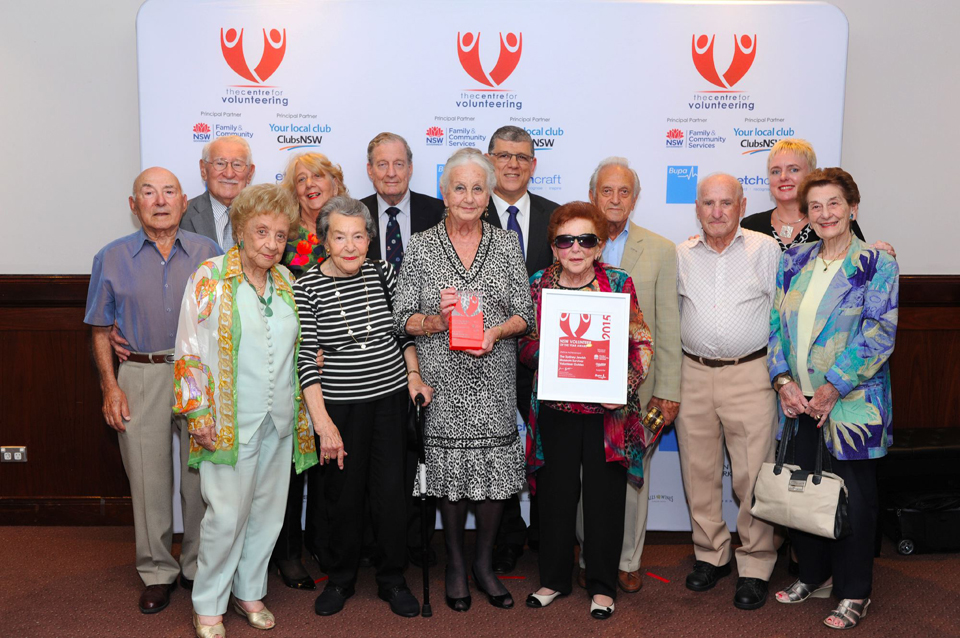 The Holocaust Survivor Volunteer Guides with NSW Minister for Multiculturalism Mr John Ajaka