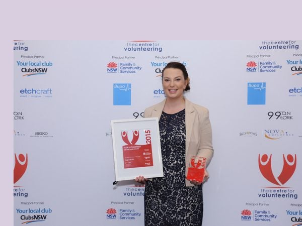 2015 Student Volunteer of the Year – Tegan Butts