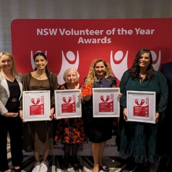 2023 Volunteer of the Year Award Winners - North Western Sydney group photo