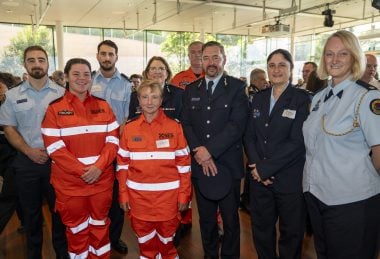 A group of delegates attend the Premier's Volunteering Reception