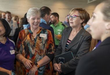 A group of delegates attend the Premier's Volunteering Reception
