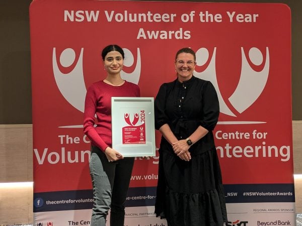 Young St John Ambulance volunteer awarded 2024 Western Sydney Volunteer of the Year